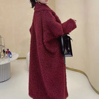 Luxury Women Faux Fur Winter Coats. Comfortable warmed Outerwear, Open Front Long Cardigan Jacket. - WAREHOUSE SHOP