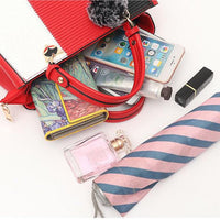 Luxury Women Hairball Ornaments Totes Patchwork Handbag. - WAREHOUSE SHOP