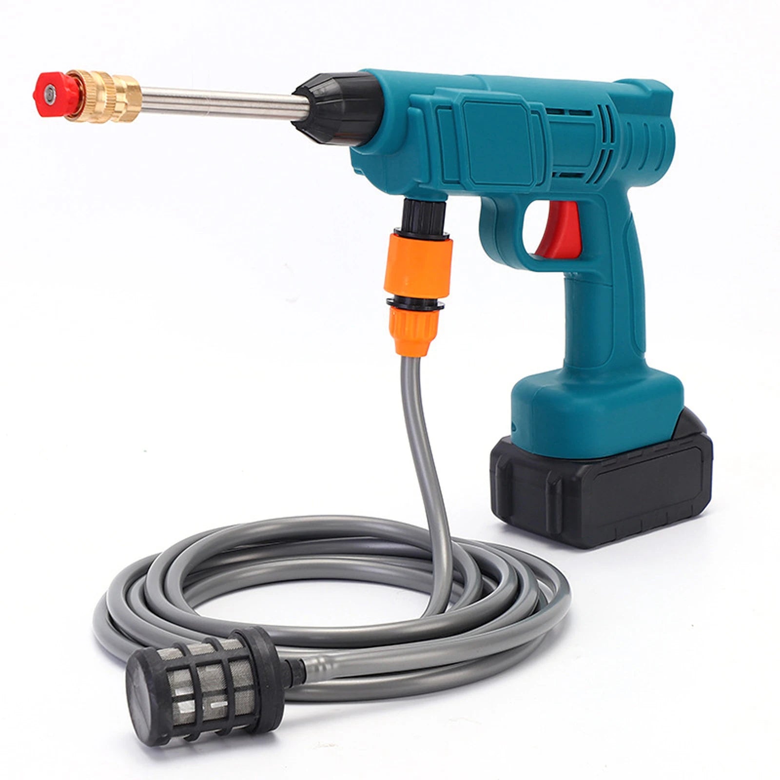 Makita 18V Cordless Pressure Washer 30Bar 1000W IPX5 Waterproof Car Truck Motorcycle Cleaner CE Certified with 4 Quick - Connect N - WAREHOUSE SHOP
