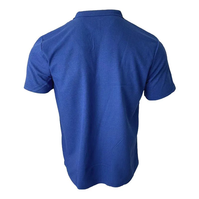 Men Waffle T-shirts Casual Oversized Short Sleeve Solid Color Loose Tee Shirt Tops CBFS - 23087 - C - WAREHOUSE SHOP