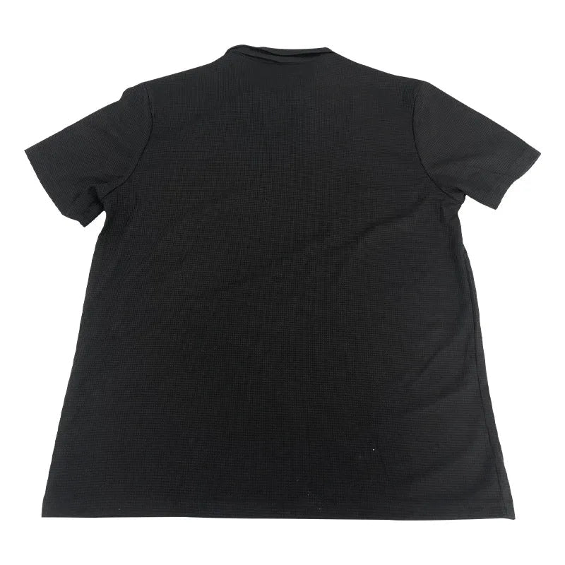 Men Waffle T-shirts Casual Oversized Short Sleeve Solid Color Loose Tee Shirt Tops CBFS - 23087 - C - WAREHOUSE SHOP