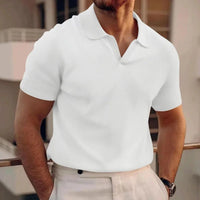 Men Waffle T-shirts Casual Oversized Short Sleeve Solid Color Loose Tee Shirt Tops CBFS - 23087 - C - WAREHOUSE SHOP