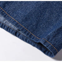 Men's Denim Casual Long Sleeve Pocket Shirt. Regular - Fit Comfortable Soft. 100% Cotton Washed Durability - WAREHOUSE SHOP