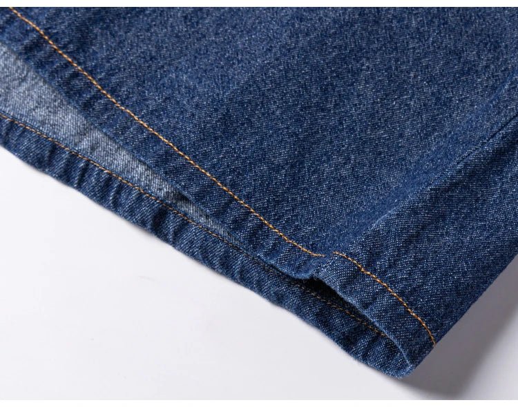 Men's Denim Casual Long Sleeve Pocket Shirt. Regular - Fit Comfortable Soft. 100% Cotton Washed Durability - WAREHOUSE SHOP