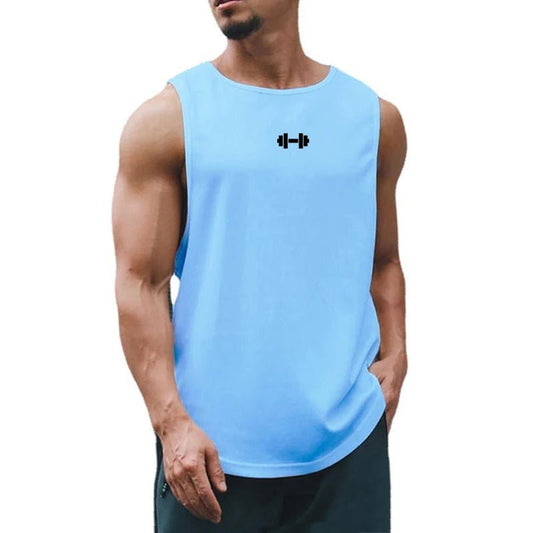 Men's Gym Fitness Top. Sports Training Clothe, Loosed Bodybuilding Sleeveless Shirt. - WAREHOUSE SHOP