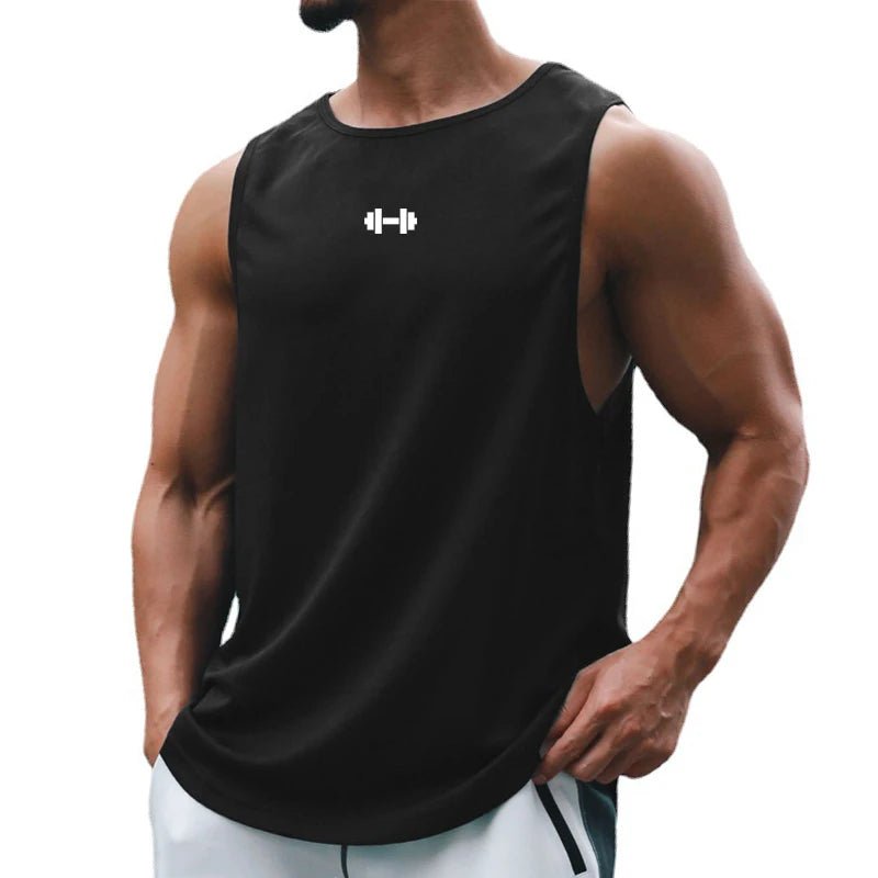 Men's Gym Fitness Top. Sports Training Clothe, Loosed Bodybuilding Sleeveless Shirt. - WAREHOUSE SHOP