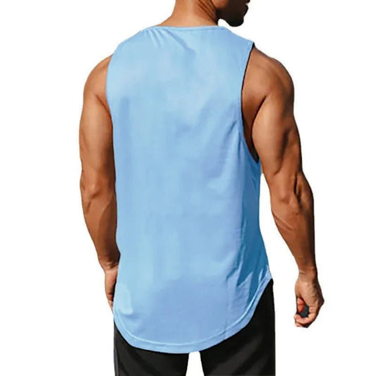 Men's Gym Fitness Top. Sports Training Clothe, Loosed Bodybuilding Sleeveless Shirt. - WAREHOUSE SHOP