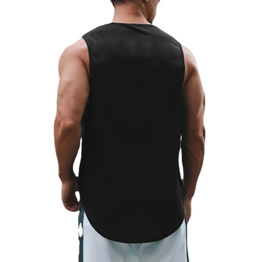 Men's Gym Fitness Top. Sports Training Clothe, Loosed Bodybuilding Sleeveless Shirt. - WAREHOUSE SHOP