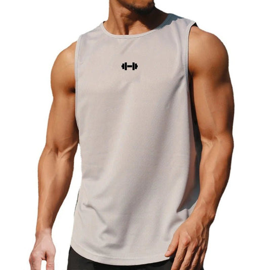 Men's Gym Fitness Top. Sports Training Clothe, Loosed Bodybuilding Sleeveless Shirt. - WAREHOUSE SHOP
