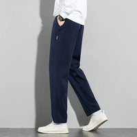 Men’s Ice Silk Pants - Casual & Business Pants, Breathable Elastic Straight - Leg Sweatpants - WAREHOUSE SHOP