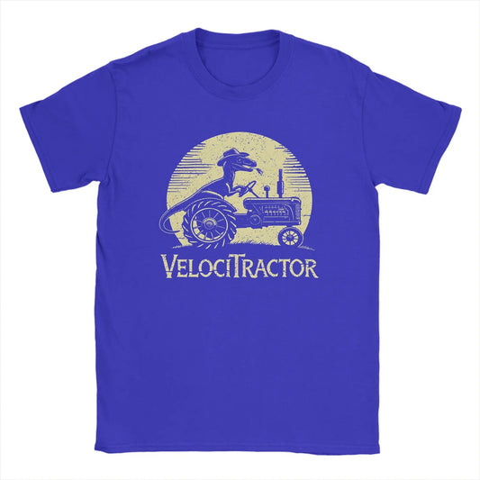 Men's Pure Cotton T-shirt VelociTractor designed Top. Crew Neck, Tee Shirt idea of Gift, casual. - WAREHOUSE SHOP