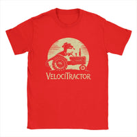 Men's Pure Cotton T-shirt VelociTractor designed Top. Crew Neck, Tee Shirt idea of Gift, casual. - WAREHOUSE SHOP