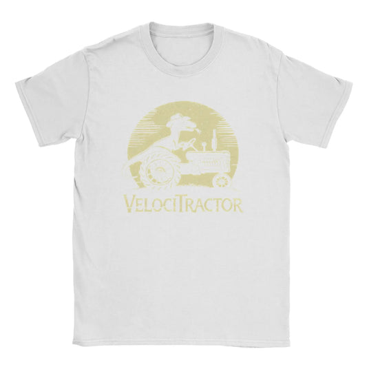 Men's Pure Cotton T-shirt VelociTractor designed Top. Crew Neck, Tee Shirt idea of Gift, casual. - WAREHOUSE SHOP