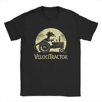 Men's Pure Cotton T-shirt VelociTractor designed Top. Crew Neck, Tee Shirt idea of Gift, casual. - WAREHOUSE SHOP