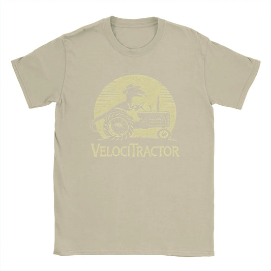 Men's Pure Cotton T-shirt VelociTractor designed Top. Crew Neck, Tee Shirt idea of Gift, casual. - WAREHOUSE SHOP