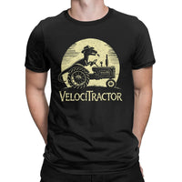 Men's Pure Cotton T-shirt VelociTractor designed Top. Crew Neck, Tee Shirt idea of Gift, casual. - WAREHOUSE SHOP