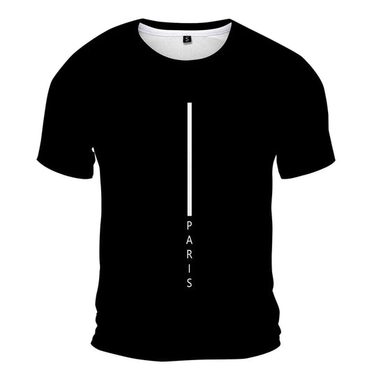 Men's Red Casual T-shirt Fashion Trend Short Sleeve Men's Summer Street Style Clothing Comfortable Clothing for Daily Life - WAREHOUSE SHOP