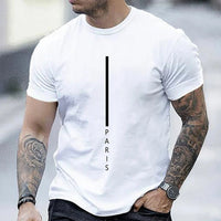Men's Red Casual T-shirt Fashion Trend Short Sleeve Men's Summer Street Style Clothing Comfortable Clothing for Daily Life - WAREHOUSE SHOP