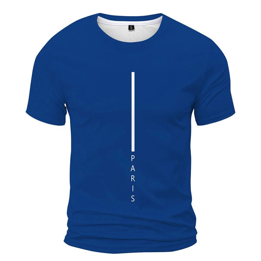 Men's Red Casual T-shirt Fashion Trend Short Sleeve Men's Summer Street Style Clothing Comfortable Clothing for Daily Life - WAREHOUSE SHOP