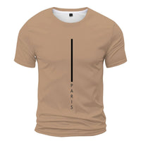 Men's Red Casual T-shirt Fashion Trend Short Sleeve Men's Summer Street Style Clothing Comfortable Clothing for Daily Life - WAREHOUSE SHOP