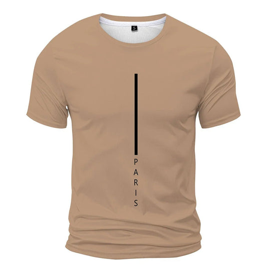 Men's Red Casual T-shirt Fashion Trend Short Sleeve Men's Summer Street Style Clothing Comfortable Clothing for Daily Life - WAREHOUSE SHOP