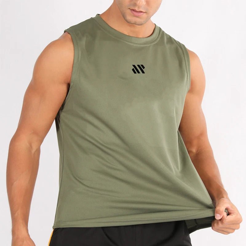 Men's Sleeveless Fitness Vest top. Men's Clothing for Fitness And Running - WAREHOUSE SHOP