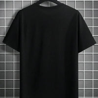 Men's Summer 100% Cotton Fashionable Casual Loose Large Size Faith Cross Printed Sports Round Neck Short Sleeve T-shirt Top - WAREHOUSE SHOP