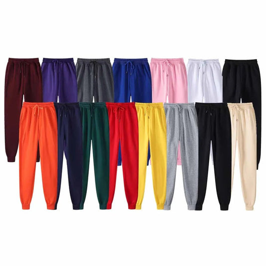 Men's Sweatpants Spring Autumn Fleece Pants Sport Long Pants Casual Drawstring Pockets Trousers Oversize Sweatpants For Men - WAREHOUSE SHOP
