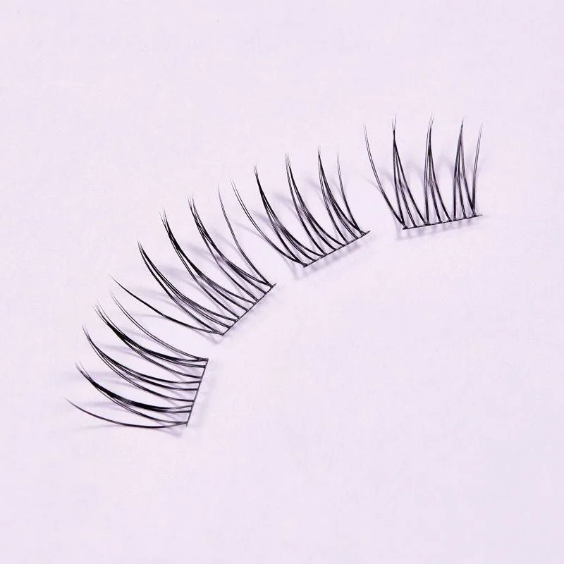 MIAOJIE Glue - free False Eyelashes, Fishtail Princess Lazy Eyelashes, Natural Transparent Stem, Reused 48 Clusters Large Capacity - WAREHOUSE SHOP