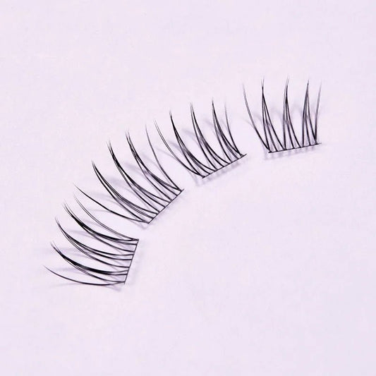 MIAOJIE Glue - free False Eyelashes, Fishtail Princess Lazy Eyelashes, Natural Transparent Stem, Reused 48 Clusters Large Capacity - WAREHOUSE SHOP