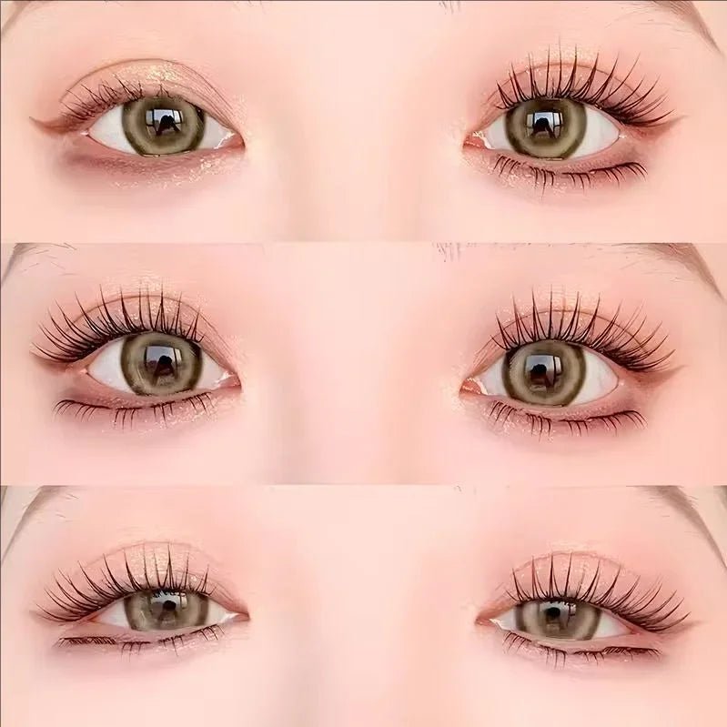 MIAOJIE Glue - free False Eyelashes, Fishtail Princess Lazy Eyelashes, Natural Transparent Stem, Reused 48 Clusters Large Capacity - WAREHOUSE SHOP