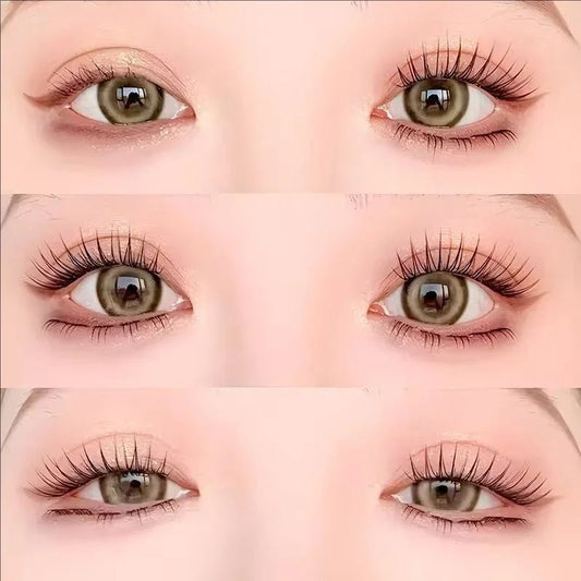 MIAOJIE Glue - free False Eyelashes, Fishtail Princess Lazy Eyelashes, Natural Transparent Stem, Reused 48 Clusters Large Capacity - WAREHOUSE SHOP