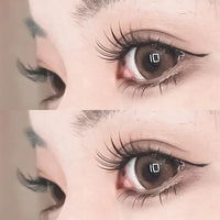 MIAOJIE Glue - free False Eyelashes, Fishtail Princess Lazy Eyelashes, Natural Transparent Stem, Reused 48 Clusters Large Capacity - WAREHOUSE SHOP