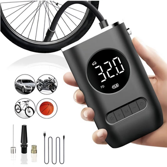 Mini Compressor de Ar Portatil Recarregavél Digital USB Calibrador Pneu - WAREHOUSE SHOP