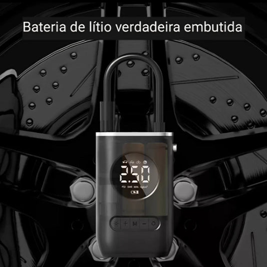 Mini Compressor de Ar Portatil Recarregavél Digital USB Calibrador Pneu - WAREHOUSE SHOP