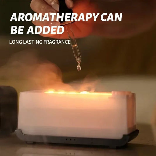 Mini Flame Humidifier with Colorful Light, Auto Shut - Off & Timer – Home/Office - WAREHOUSE SHOP