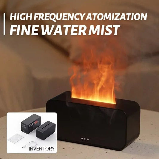 Mini Flame Humidifier with Colorful Light, Auto Shut - Off & Timer – Home/Office - WAREHOUSE SHOP