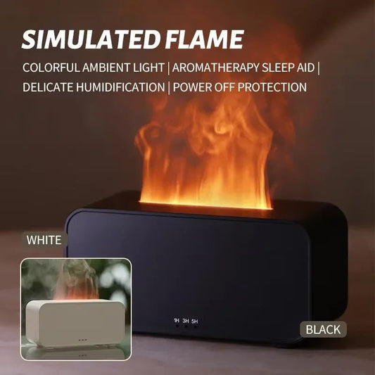 Mini Flame Humidifier with Colorful Light, Auto Shut - Off & Timer – Home/Office - WAREHOUSE SHOP