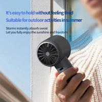 Mini Handheld Fan Portable 5 Speed USB Rechargeable Fan with LED Display Screen Desktop Eectric Fan Students Outdoor Cooling Fan - WAREHOUSE SHOP
