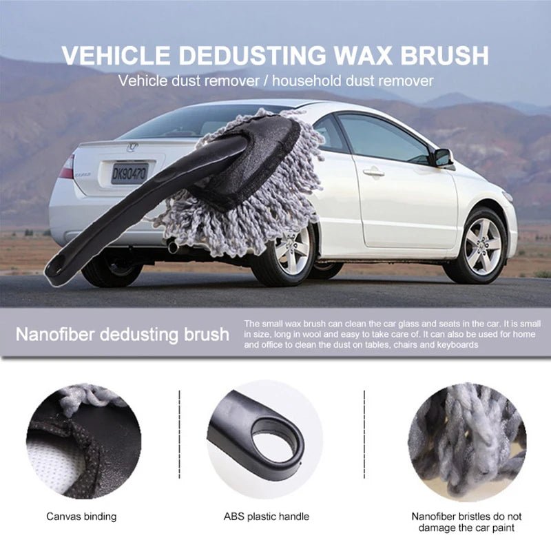 Multifunctional Car Collector Cleaning Dusts Mop Bristles Strong Water Absorption Vehicle Cleaning Wax Mop Brush Car Wash - WAREHOUSE SHOP