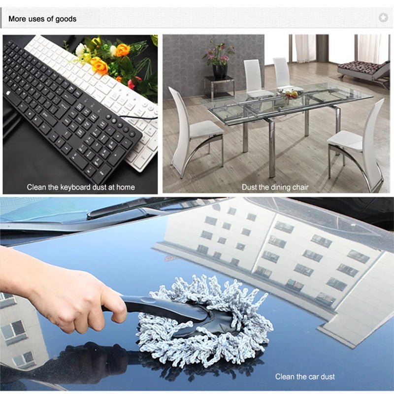 Multifunctional Car Collector Cleaning Dusts Mop Bristles Strong Water Absorption Vehicle Cleaning Wax Mop Brush Car Wash - WAREHOUSE SHOP