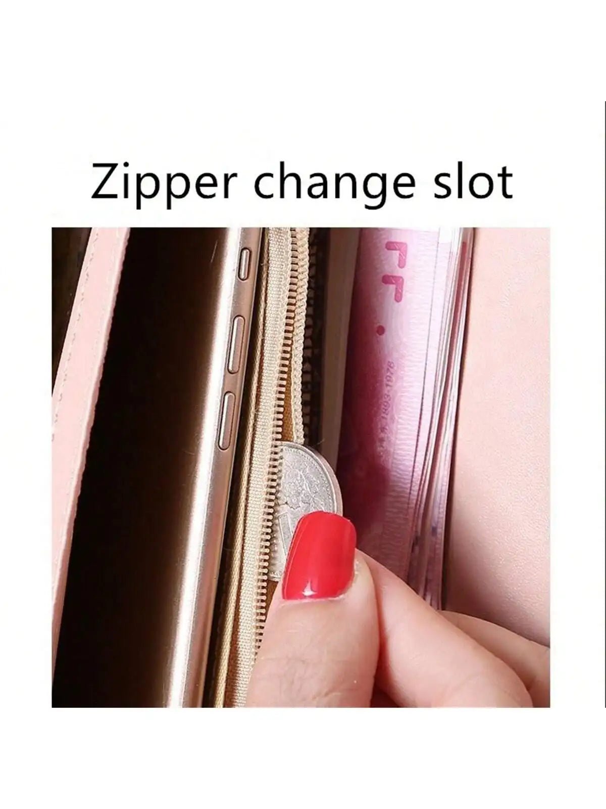Multifunctional long wallet diamond love crown buckle student ladies clutch large capacity cell phone bag - WAREHOUSE SHOP