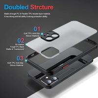 New Armor Bumper Shockproof Phone Case For iPhone 15 11 12 13 Mini 14 Pro XR X Xs Max Plus Silicone Hard Cover Capa - WAREHOUSE SHOP