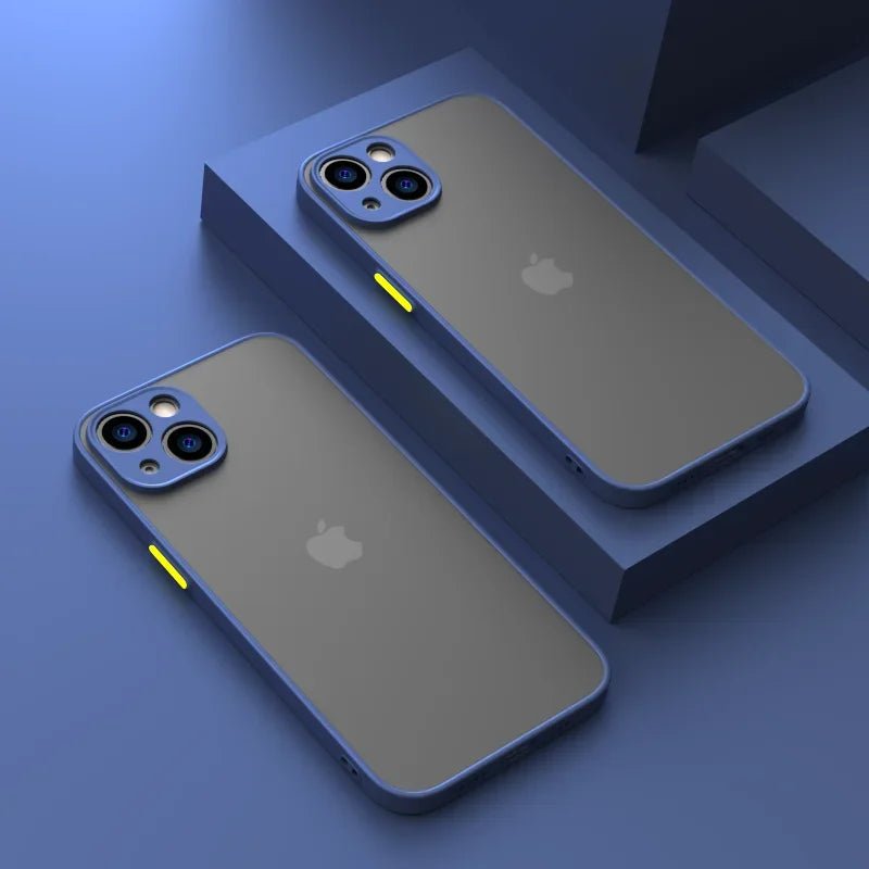 New Armor Bumper Shockproof Phone Case For iPhone 15 11 12 13 Mini 14 Pro XR X Xs Max Plus Silicone Hard Cover Capa - WAREHOUSE SHOP