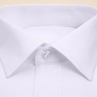 New Men Formal Shirt Long Sleeve Office Solid Color Anti - Wrinkle Fashion Business Pocket White Social Pocket Shirts 5XL 6XL 7XL - WAREHOUSE SHOP