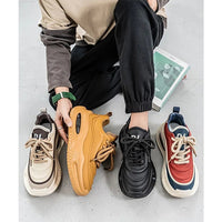 New Platform Vulcanized Sneakers Men Street Style Casual Shoes For Men Punk Chunky Social Men's Sneakers Korean 2025 Large Size - WAREHOUSE SHOP