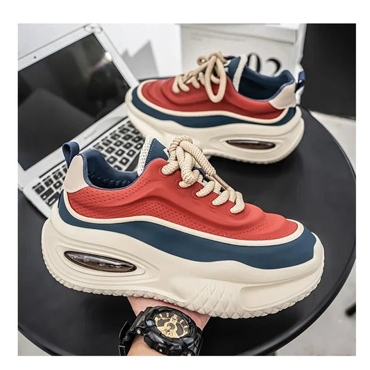 New Platform Vulcanized Sneakers Men Street Style Casual Shoes For Men Punk Chunky Social Men's Sneakers Korean 2025 Large Size - WAREHOUSE SHOP