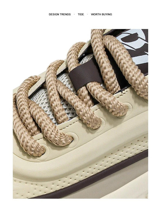 New Platform Vulcanized Sneakers Men Street Style Casual Shoes For Men Punk Chunky Social Men's Sneakers Korean 2025 Large Size - WAREHOUSE SHOP