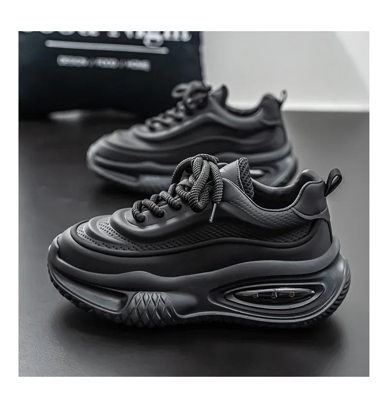 New Platform Vulcanized Sneakers Men Street Style Casual Shoes For Men Punk Chunky Social Men's Sneakers Korean 2025 Large Size - WAREHOUSE SHOP