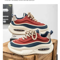 New Platform Vulcanized Sneakers Men Street Style Casual Shoes For Men Punk Chunky Social Men's Sneakers Korean 2025 Large Size - WAREHOUSE SHOP